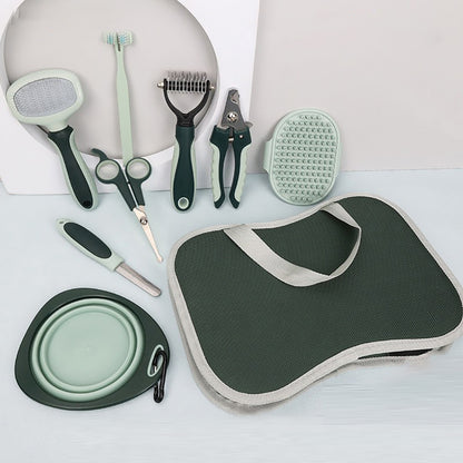 Professionelles Hunde Pflege Set – Leise Fellschneider & Nagelpflege (8-teilig)